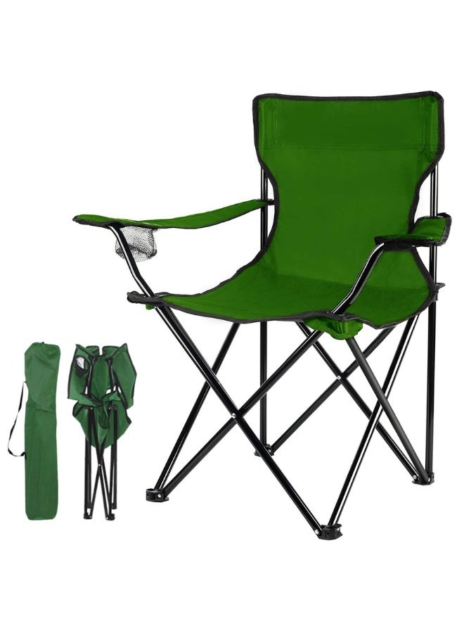 Happy Home Portable Foldable Camping Chair for Adults and Teens with Carry Bag Lightweight 3.6 lbs Heavy Duty 250 lbs Capacity Reinforced Steel Frame 600D Oxford Fabric Compact Folding Chair for Camping Beach Picnic Hiking Fishing Festivals and Outdoor Use - Image 1