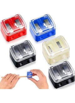 Chuangdi 5 Pack Makeup Pencil Sharpener Eyeliner Sharpener Lip Pencil Sharpener Cosmetic Pencil Sharpener Dual Sharpener (Colorful)  - Image 2