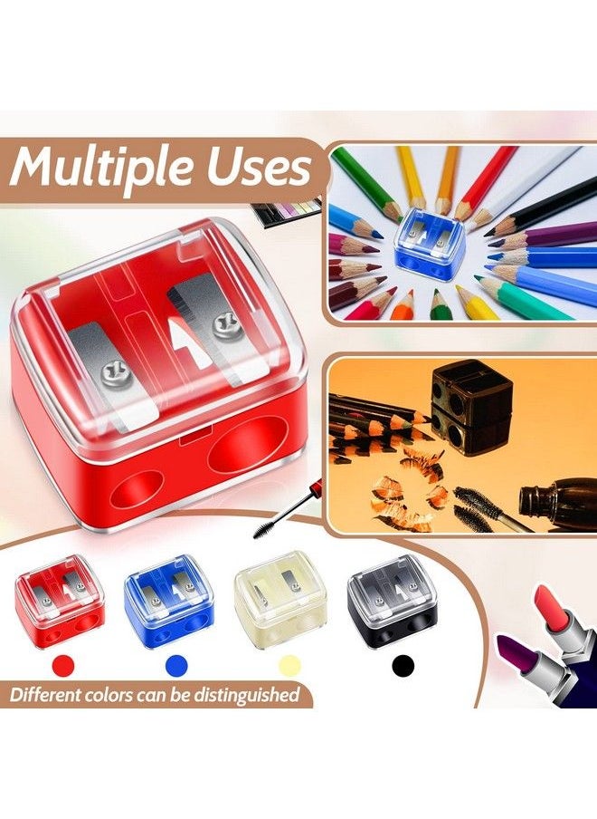 Chuangdi - 5 Pack Makeup Pencil Sharpener Eyeliner Sharpener Lip Pencil Sharpener Cosmetic Pencil Sharpener Dual Sharpener (Colorful) - Image 1