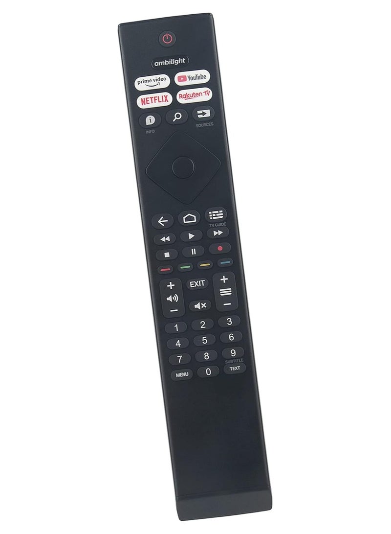 New Replacement Remote Control, Remote Control Fit, Universal Remote Control Compatible with Philips 4K Ultra HD LED TV 55PUS7906 65PUS7906 43PUS7956 50PUS7956 55PUS7956 43PUS8106 50PUS8106  - Image 1