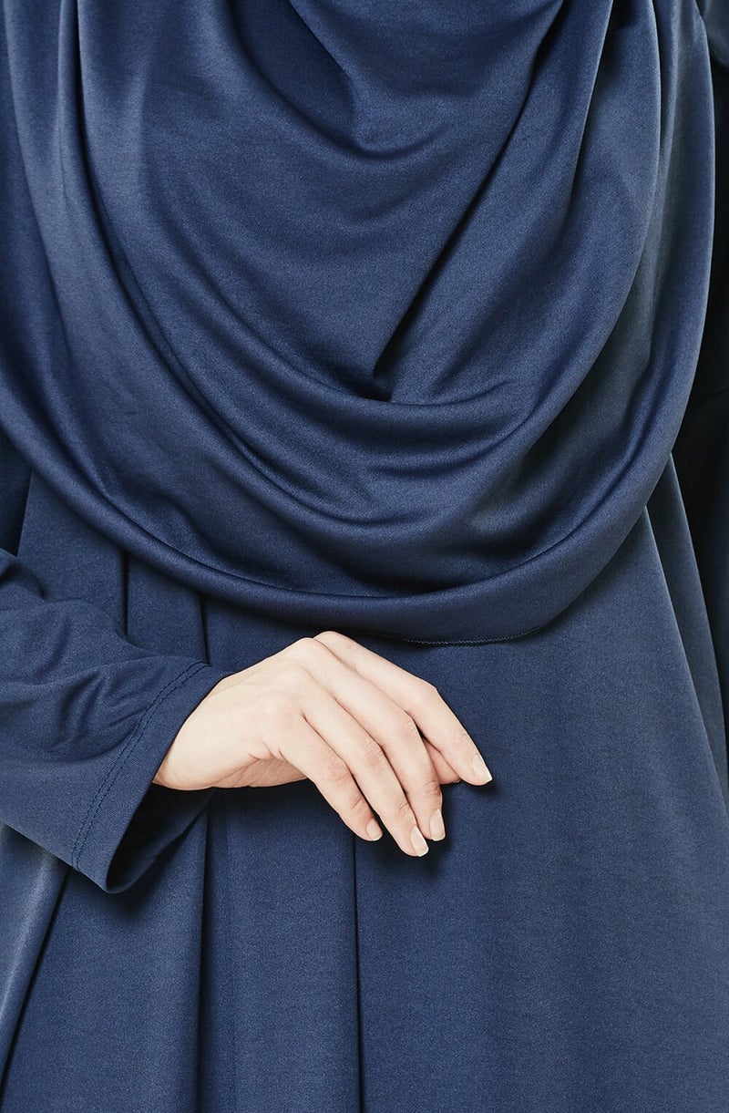 İhvan Ihvan 5015 One Piece Navy Blue Prayer Dress Standard Size  - Image 4