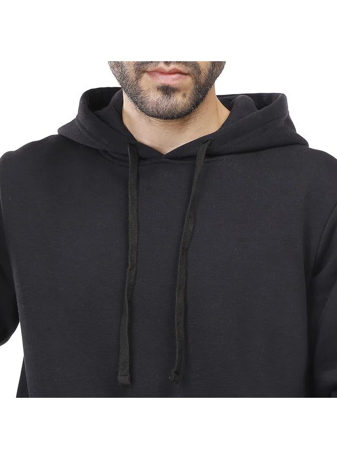 Coup Mens - Plain Hooded Sweatshirt With Long Sleeves
