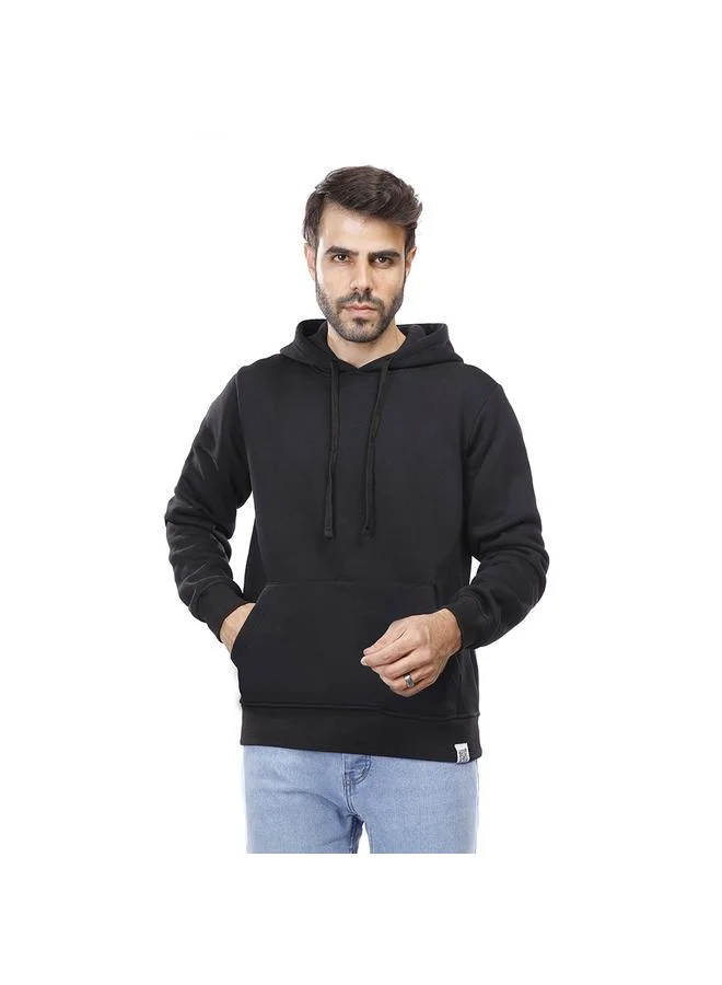 Coup Mens - Plain Hooded Sweatshirt With Long Sleeves