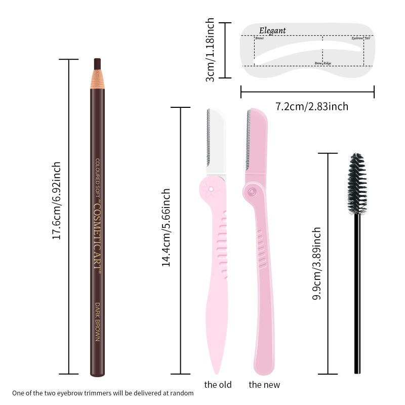 Ownest 6 Pcs Pull Cord Peel-off Eyebrow Pencil Tattoo Makeup and Microblading Supplies Set for Marking, Filling and Outlining, Waterproof and Durable Permanent Eyebrow Liner -Dark Brown - Image 2