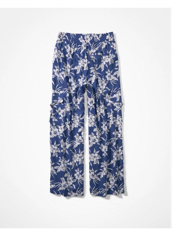 امريكان ايجل Floral Print Wide Leg Pants  - Image 4