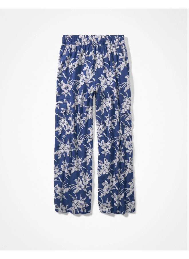 امريكان ايجل Floral Print Wide Leg Pants  - Image 3