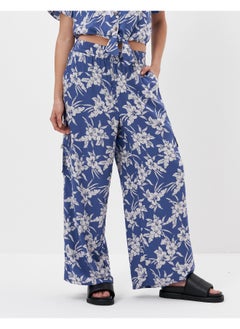 American Eagle Floral Print Wide Leg Pants  - Image 1