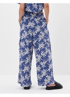 American Eagle Floral Print Wide Leg Pants  - Image 4