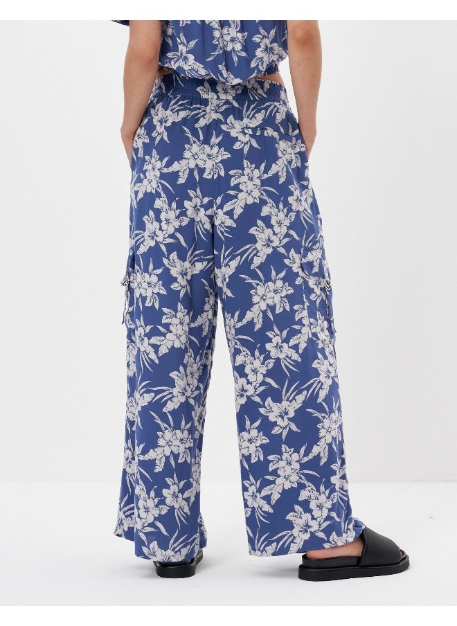 امريكان ايجل Floral Print Wide Leg Pants  - Image 4