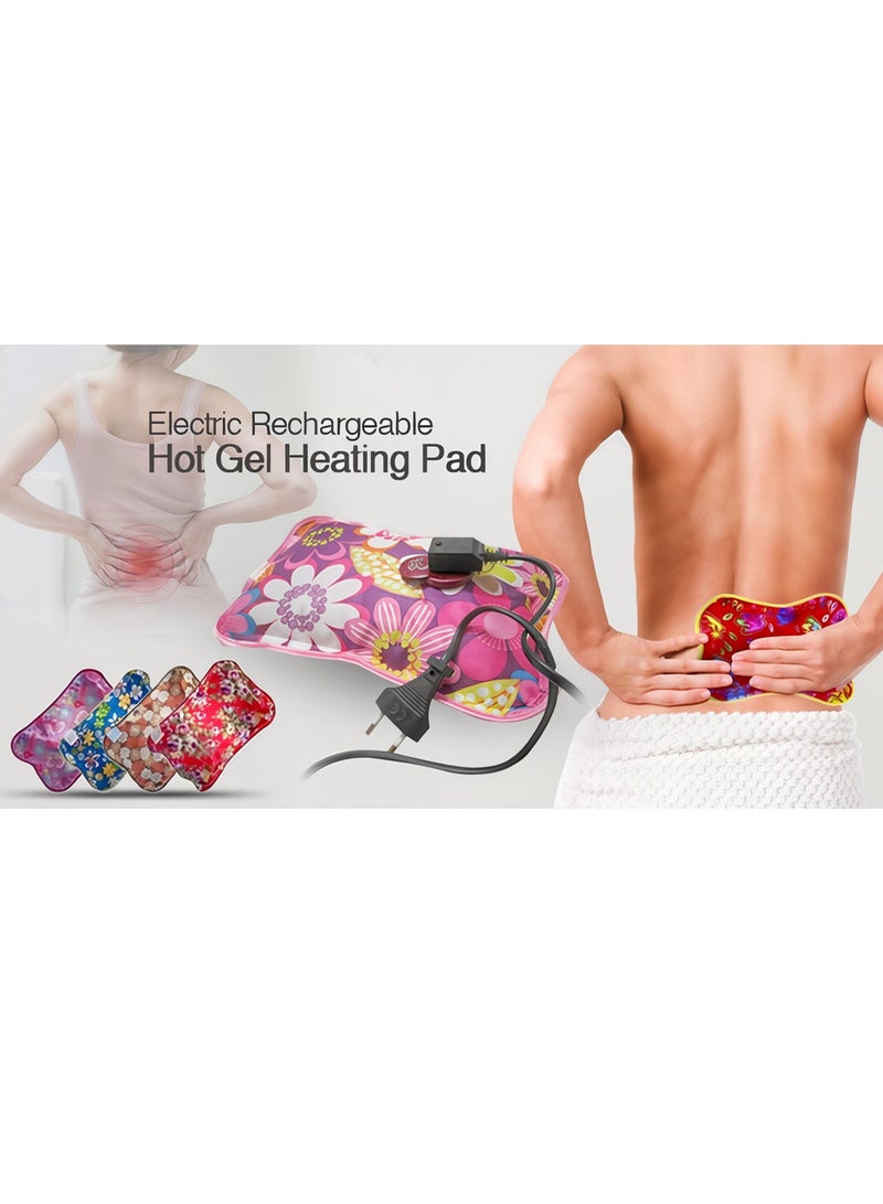 vsell24 1 PC-Electric Hot Gel Pouch – Rechargeable Heating Pad for Pain Relief & Warmth (Color May Vary) - Image 3