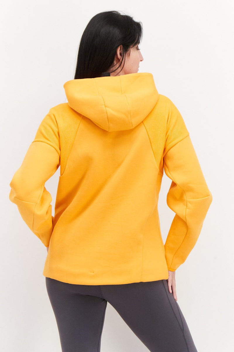 Adidas Women Sportswear Fit Long Sleeve Training Sweatshirt, Orange - Image 3