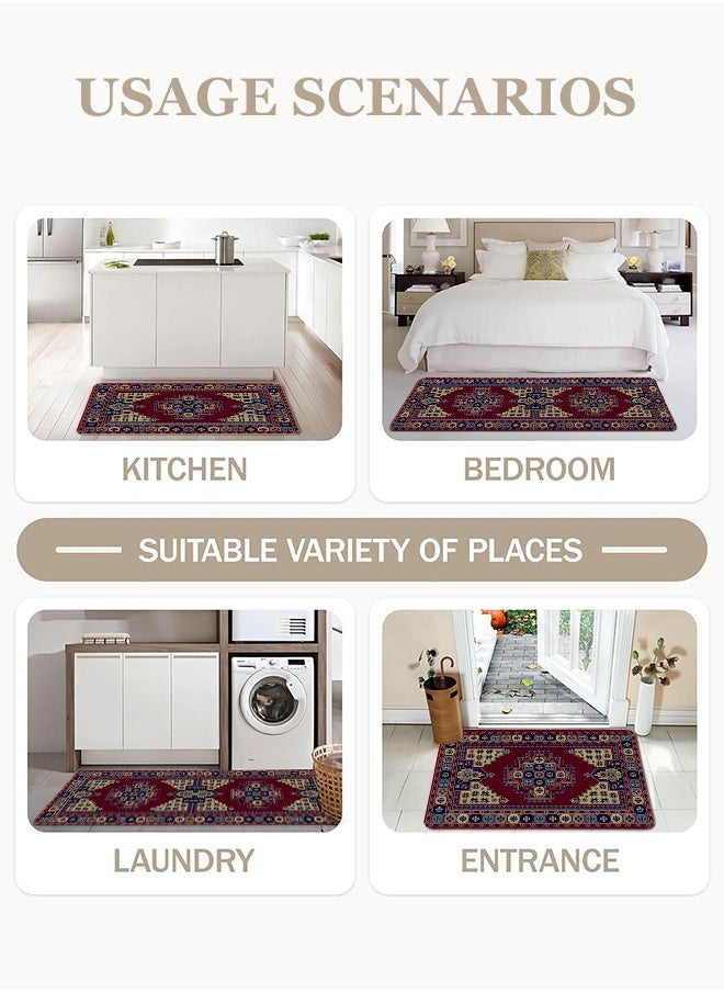 Generic 2 PCS Kitchen Floor Mats Rugs Set, Cushion Floor Carpet, Waterproof, Oil Resistant and Anti-Fatigue PU Standing Mat for Kitchen, Floor, Office, Sink, Laundry 45*75CM+45*120CM  - Image 3