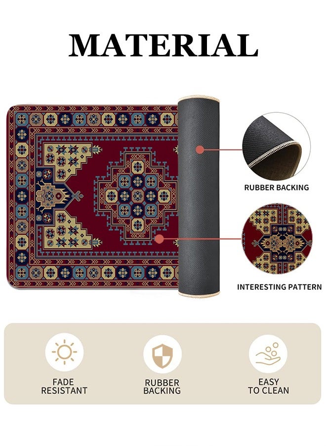 Generic 2 PCS Kitchen Floor Mats Rugs Set, Cushion Floor Carpet, Waterproof, Oil Resistant and Anti-Fatigue PU Standing Mat for Kitchen, Floor, Office, Sink, Laundry 45*75CM+45*120CM  - Image 2