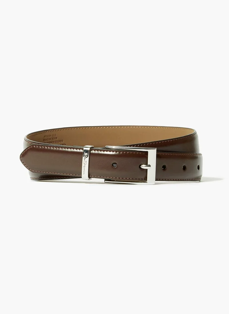 Matalan Ben Sherman Brown Real Leather Belt