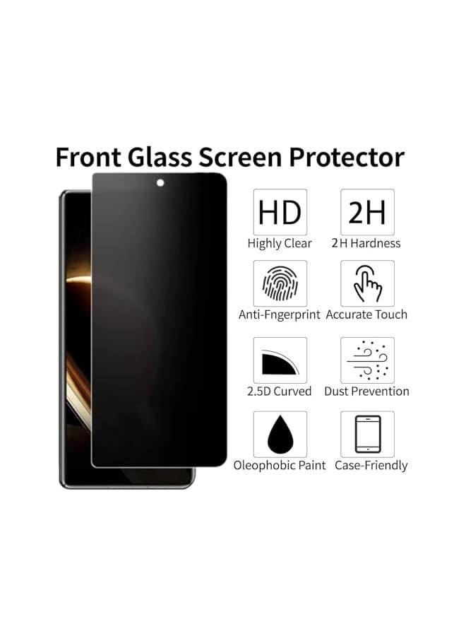 Jetech [1+1] Privacy Hydrogel Screen Protector Compatible with Honor Magic V3 5G Smartphone (2024), External & Internal, Anti-Peeping TPU Screen Protector, Scratch Resistant Easy Installation [7.92-Inch] - Image 4