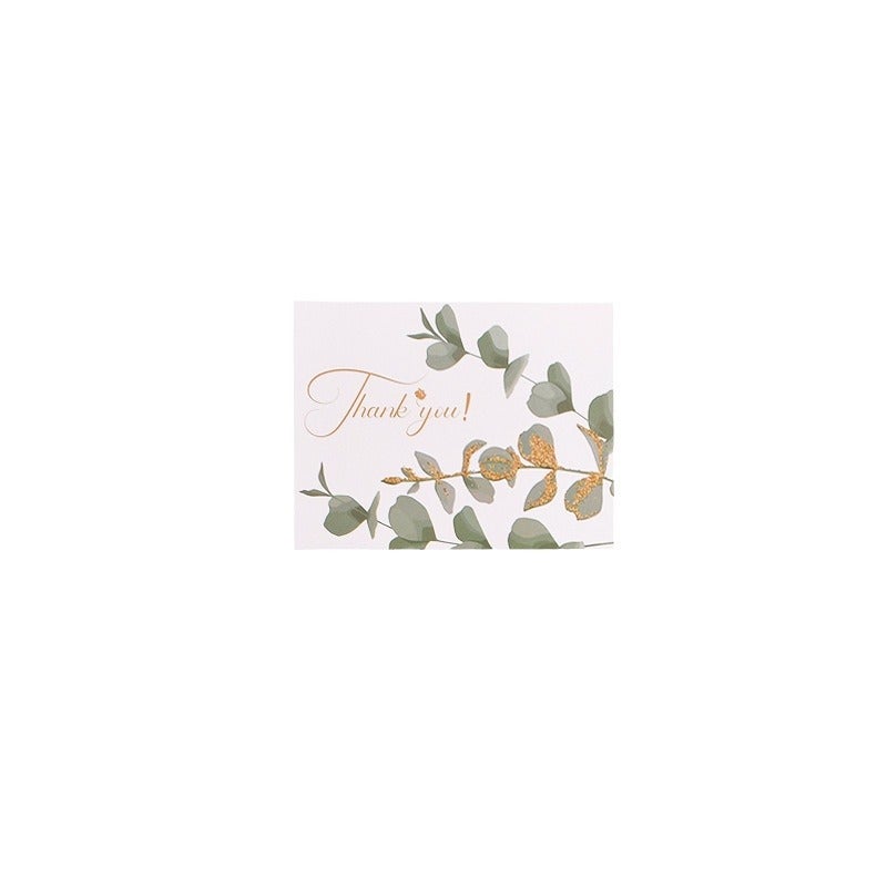 New Creative European-Style High-End Ins Card Greeting Card Mini Bronzing English Christmas Thank You Card - Image 5