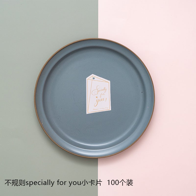 New Creative European-Style High-End Ins Card Greeting Card Mini Bronzing English Christmas Thank You Card - Image 1
