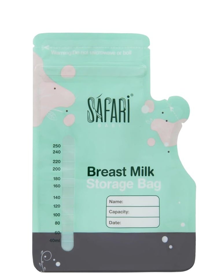 safari baby - Safari Breastmilk sterilized Storage bags 20 pcs 250ml - Image 1