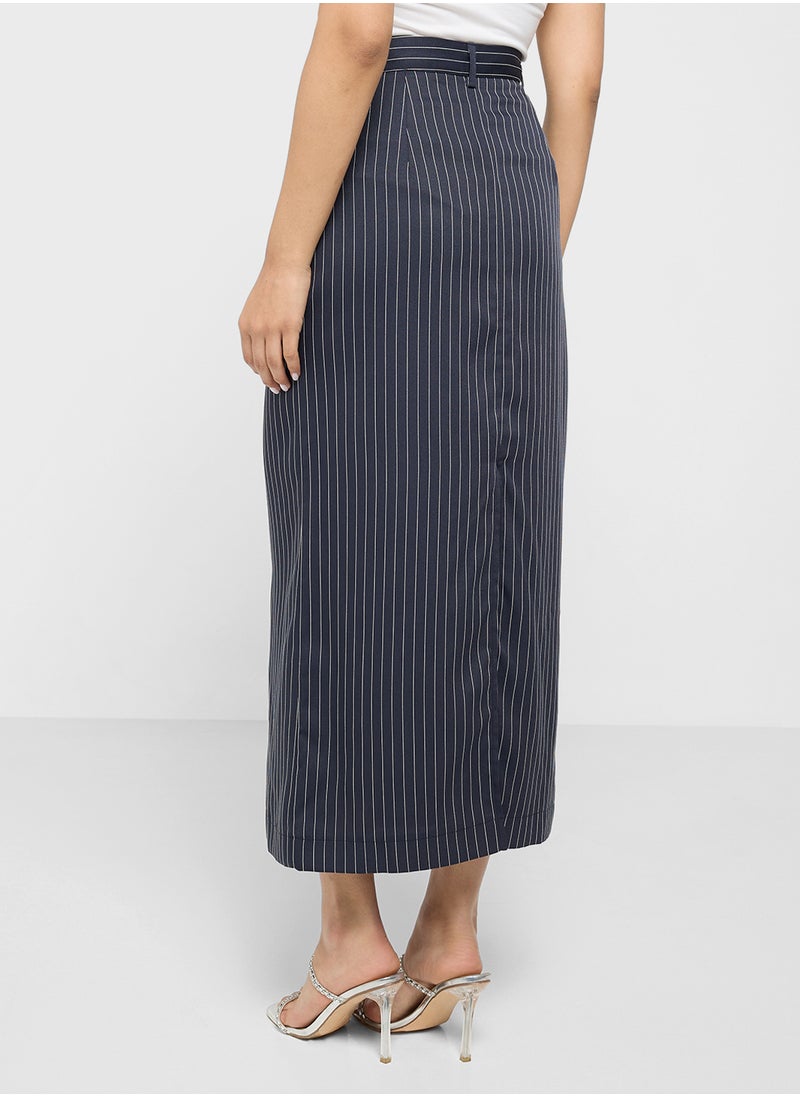 ELLA Pinstripe Skirt  - Image 3