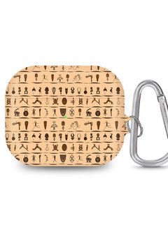 StylePods Case for Airpods 3rd Gen Case With Anti-Lost Keychain - Tribal Hieroglyphics