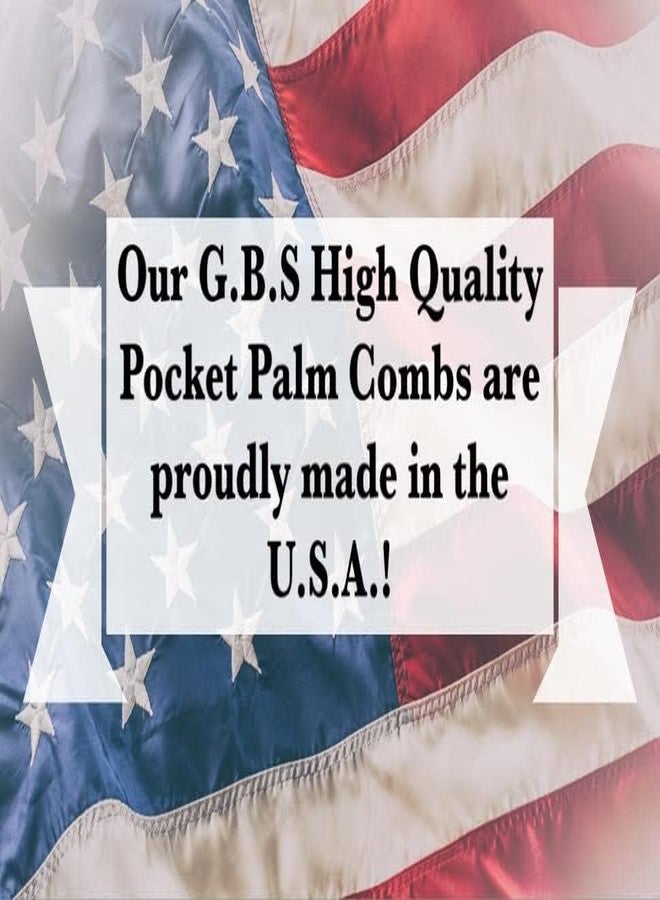 G.B.S Blue Pocket Palm Brush for Men’s, Women and Pets Grooming, Pack of 20 Blue Made in U.S.A - Image 5