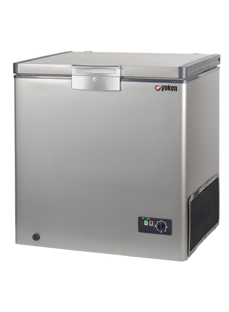 Yoken Yoken ES250L Glass Chest Freezer - 205 Liters - Silver - LG Compressor  - Image 5