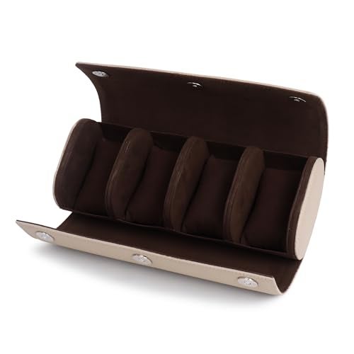 essart Travel Watch Roll Case 4 Slots – Portable Luxury Watch Organizer & Storage Box for Men & Women - Image 1