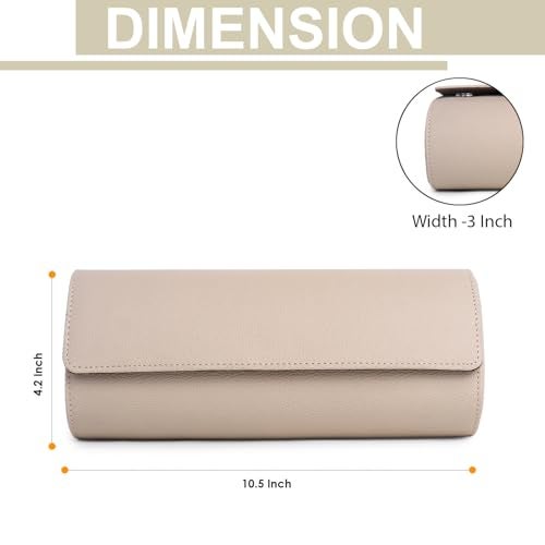 essart Travel Watch Roll Case 4 Slots – Portable Luxury Watch Organizer & Storage Box for Men & Women - Image 3