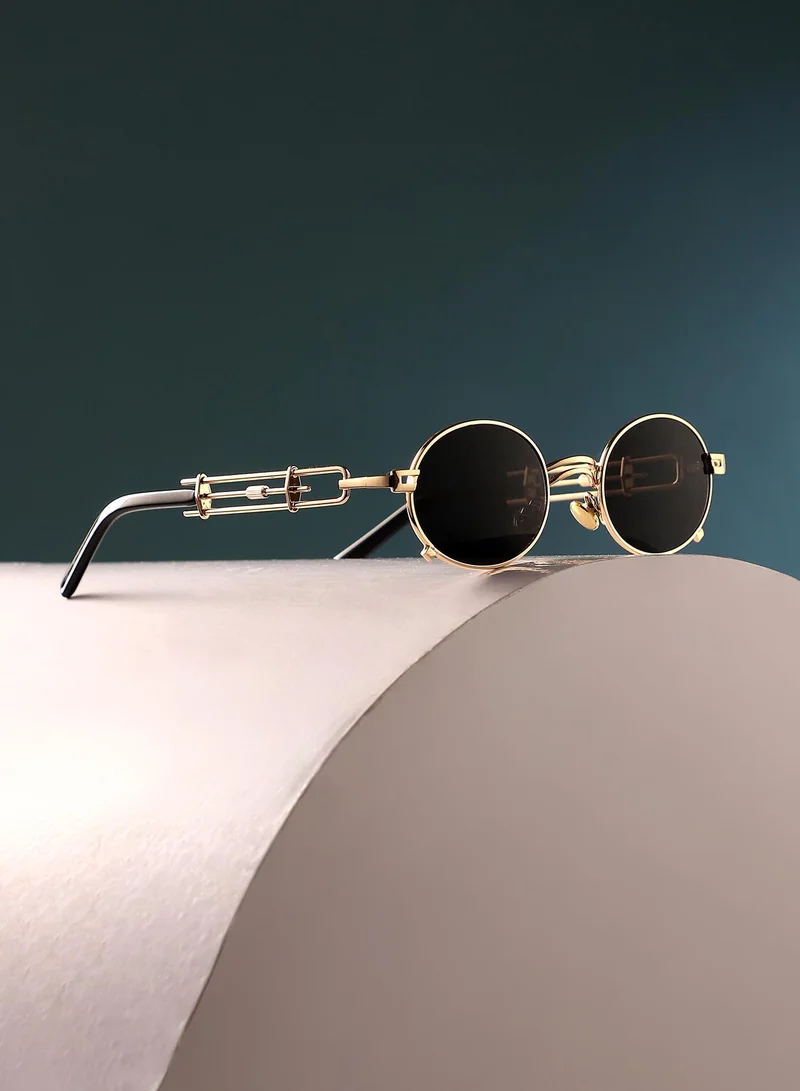 Haute Sauce Polarized Full Rim Round Sunglasses For Women