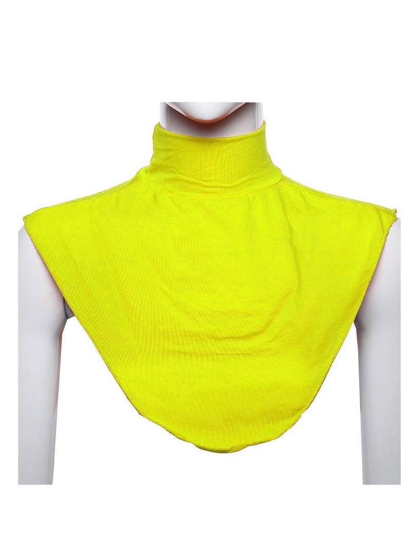 Loquat Ladies Shawl Turtleneck Fake collar Top Neck scarf Yellow 