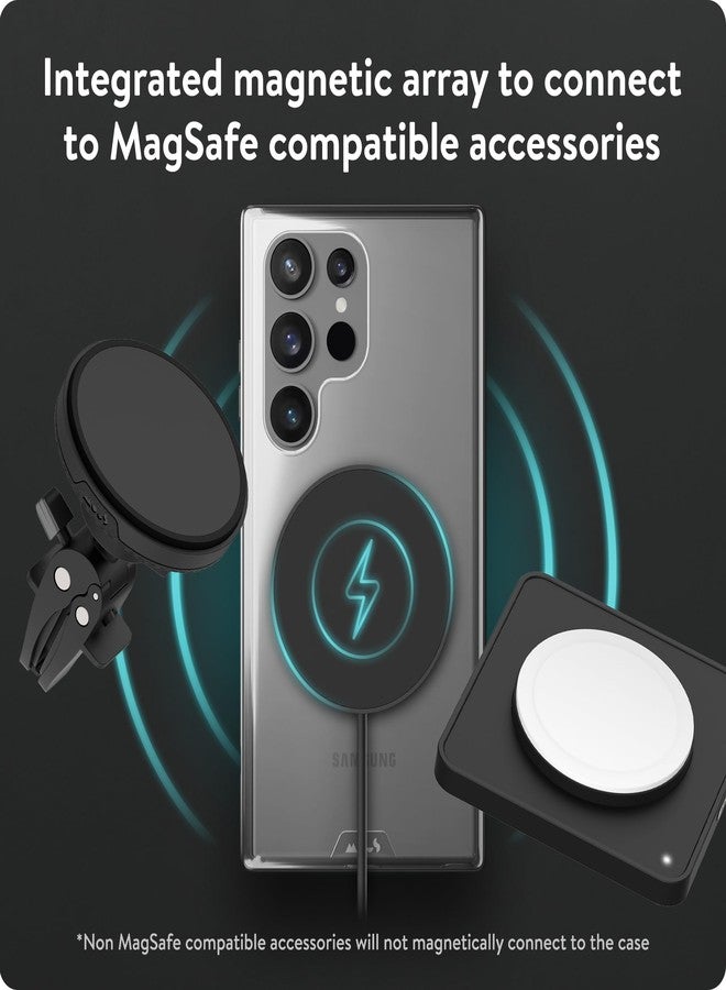 ماوس جراب Mous لهاتف سامسونج جالاكسي S24 ألترا، متوافق مع MagSafe، شفاف - وضوح 2.0 - جراب حماية لهاتف S24 ألترا - مقاوم للخدش، شفاف تمامًا، تصميم نحيف - غطاء هاتف مقاوم للصدمات - Image 5