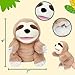 Easfan Sloth Hand Puppet with Movable Mouth Interactive Storytelling Cute Soft Plush Toy Creativity and Imagination Easter Christmas Birthday Gifts for Toddlers Kids10 - Image 4