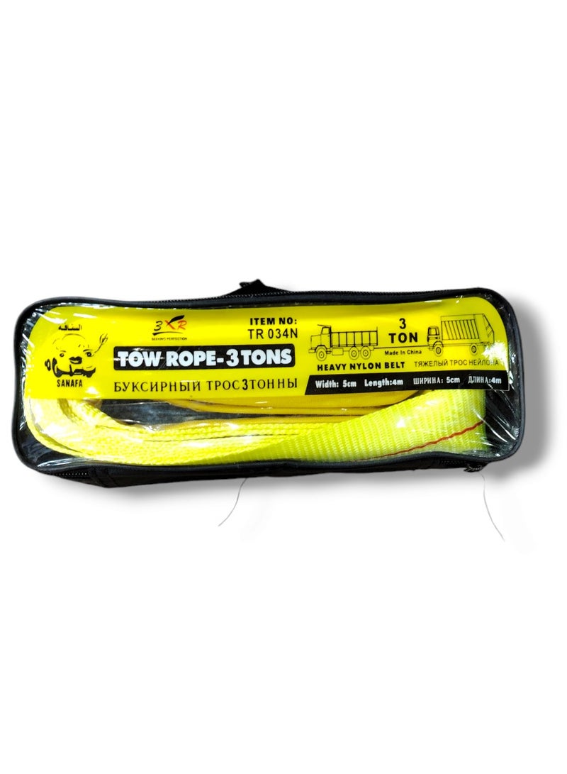 3XR Tow Rope 3 Ton 4 Meters 5cm width - Image 3