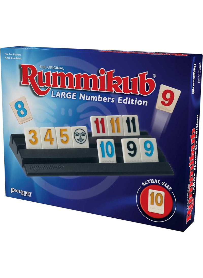 Pressman Pressman Rummikub Large Numbers Edition  The Original Rummy Tile Game Blue 5  - Image 5