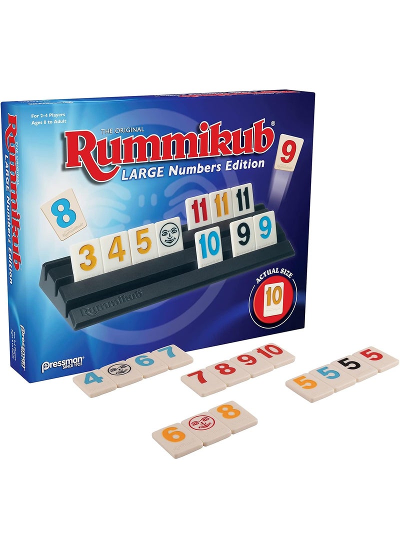 Pressman Pressman Rummikub Large Numbers Edition  The Original Rummy Tile Game Blue 5  - Image 2