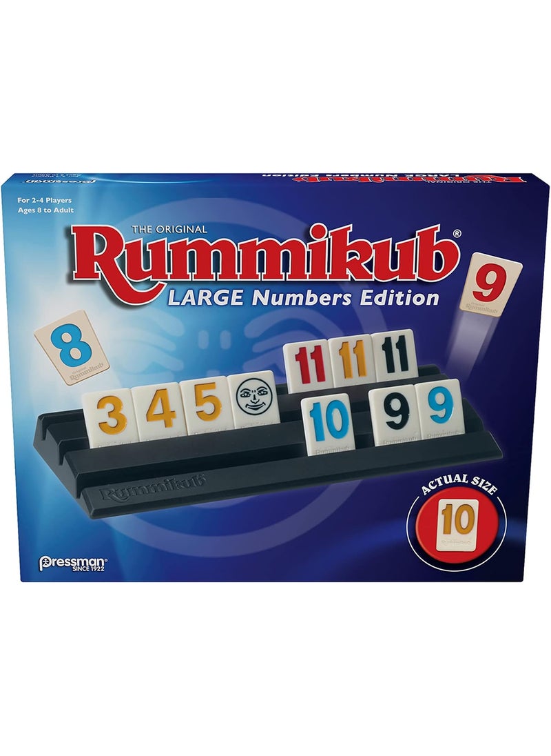 Pressman Pressman Rummikub Large Numbers Edition  The Original Rummy Tile Game Blue 5  - Image 1
