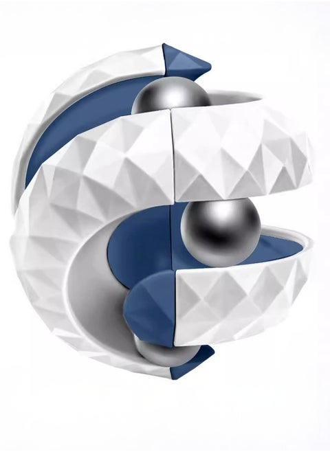 Explore the fun of diamond patterned ball track ball gyro Rubik's Cube,stress relieving fingertip toy,available in four colors