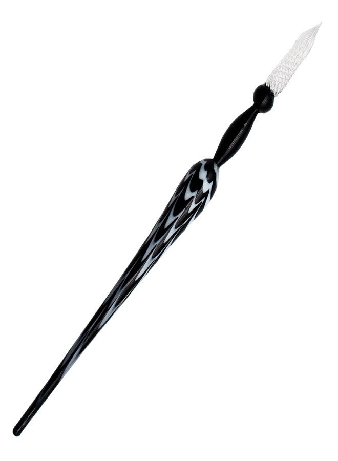 Gullor Vintage Glass Dip Pen - Crystal Handmade Signature Pen, Black - Image 2