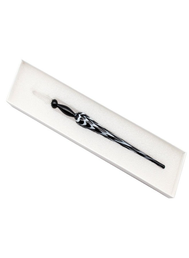 Gullor Vintage Glass Dip Pen - Crystal Handmade Signature Pen, Black - Image 3