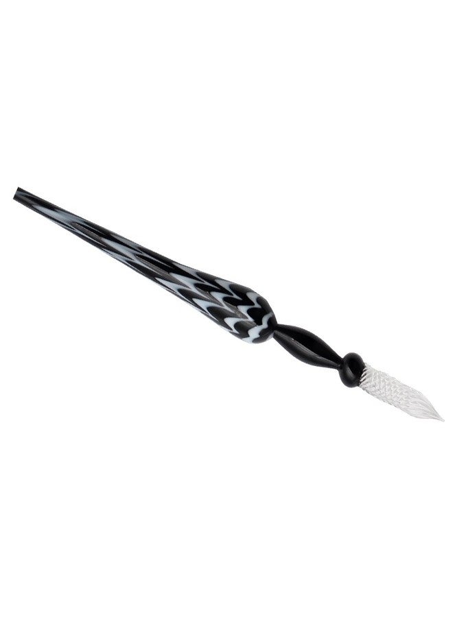 Gullor Vintage Glass Dip Pen - Crystal Handmade Signature Pen, Black - Image 5