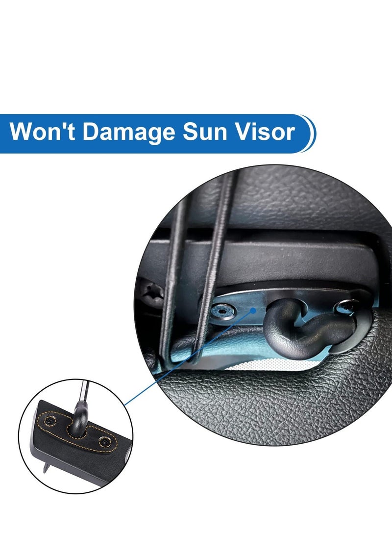 Generic 2 Pack Wrangler Sun Visor Replacement Repair Kit with Screws Wrench, Included Portable Mounting Clips Accessories, Suitable for Jeep Wrangler JK 2018/Wrangler 2018-2022/Gladiator 2020-2022  - Image 4