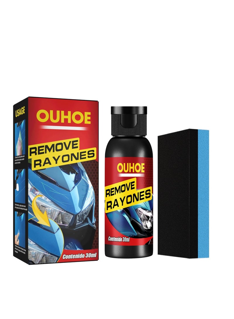 OUHOE Car Scratch Repair Nano Spray, Car Scratch Removal Spray, Paint Restorer Spray, Scratch and Swirl Remover, Ceram Coat Car Paint Sealant, Magic Scratch Remover for Cars, with Sponge (30ml) - Image 2