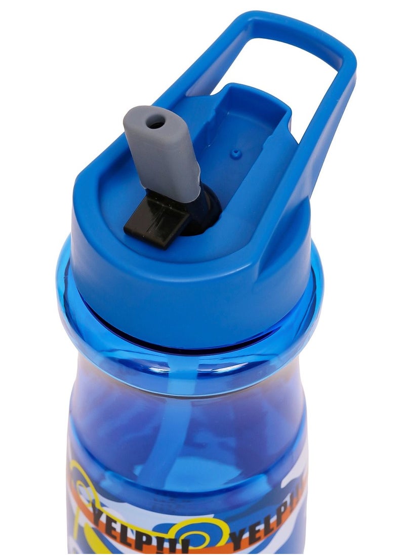 Eazy Kids Kids Water Bottle 500ml With Straw- Blue  - Image 5