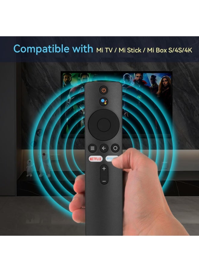 Lingjie Remote Control for Xiaomi Mi TV Stick Box 4S 4K Replacement with Bluetooth and Voice Control for TV Black - Image 5
