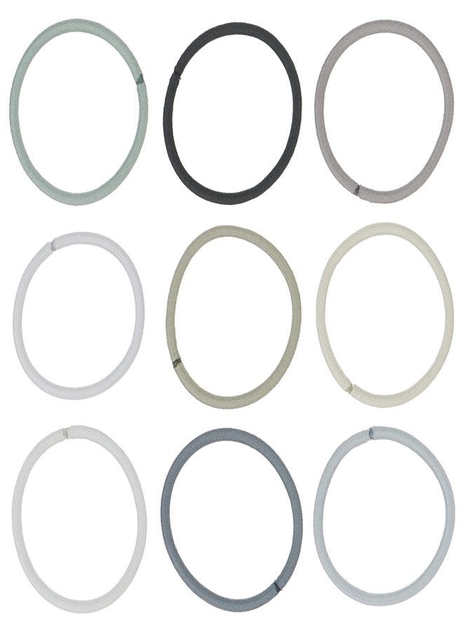 Expressions 216-Piece Hair Ties, 4mm Gray Shades Elastic Bands, Durable, Clasp-Free, Comfort-Fit for All Hair Types, Women and Men - Image 2