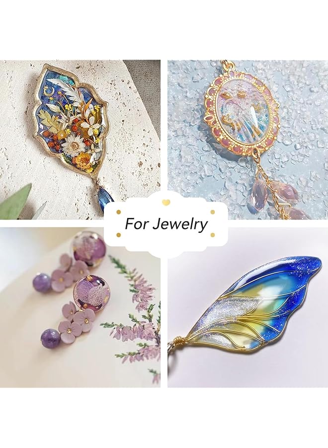 erorex Uv Resin 100G Upgraded Crystal Clear Hard Ultraviolet Epoxy Resin Glue Low Odor Fast Curing Uv Resin Kit For Jewelry Making Diy Craft Christmas Ornaments Set Of 2 - Image 5