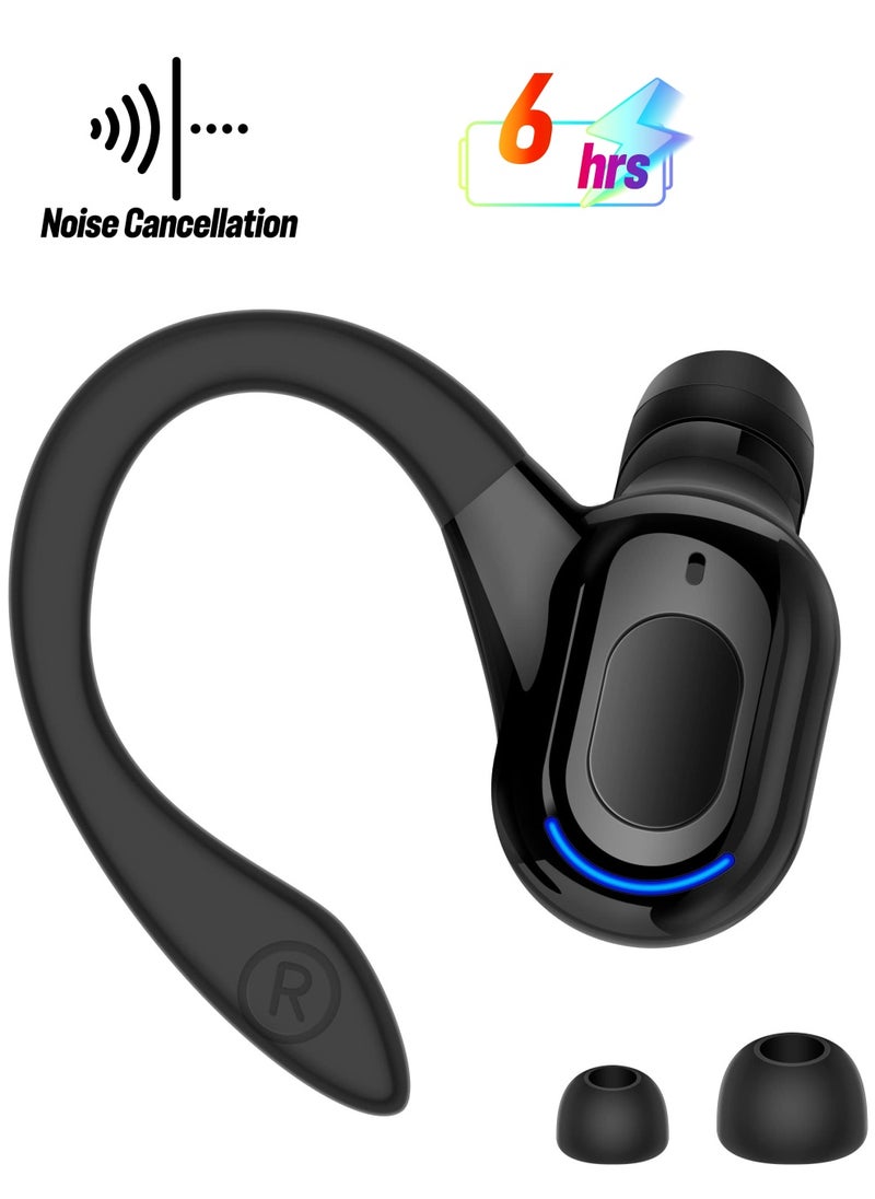 KASTWAVE - Bluetooth Headset, Wireless Bluetooth Earpiece V5.2 Headphones with Mic Noise Canceling In Ear Bluetooth Headset Earphones Earbuds for Business Office Driving Black - Image 1