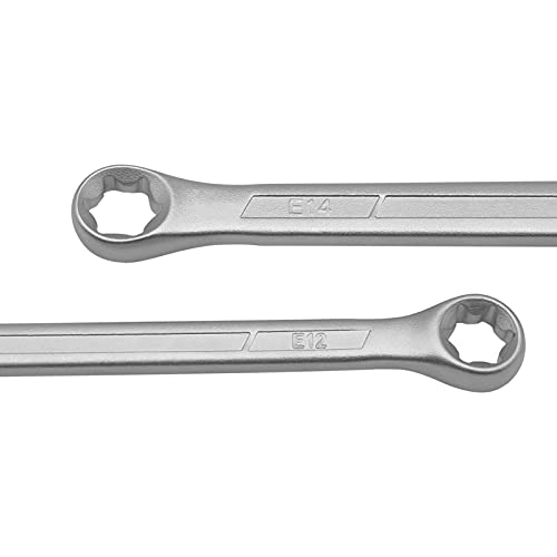 WINTOWIN 4 Piece TRX-Star E-Torx Box Wrench Set, E6 E8 E10 E12 E14 E18 E20 E24 Torx Tork Set,Double Box End Wrench Set - Image 3