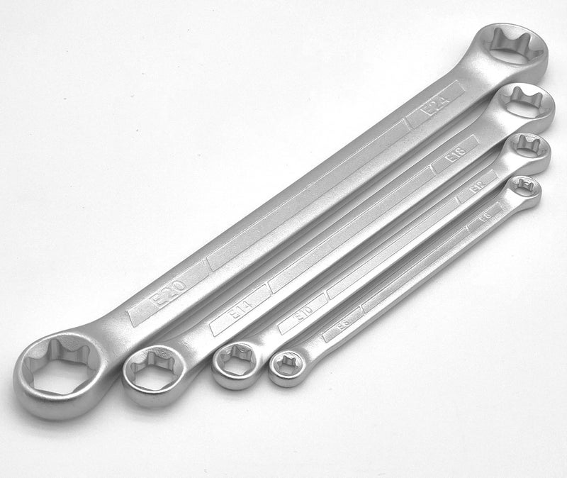 WINTOWIN 4 Piece TRX-Star E-Torx Box Wrench Set, E6 E8 E10 E12 E14 E18 E20 E24 Torx Tork Set,Double Box End Wrench Set - Image 5