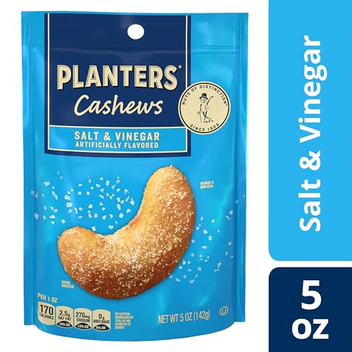 PLANTERS Cashews Salt & Vinegar - Trail Mix Snack Packs - Snacks, Snack Pack, Party Trail Mix, 5 Oz Bag, 1 Pack - Image 2